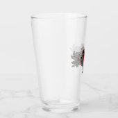 Gothic Rood Hart met Angel Wings Glass Cup Glas (Rechts)