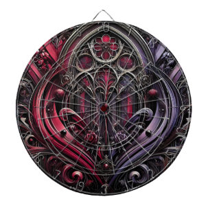 Gothic Roos Dartboard voor Game Nights Dartbord