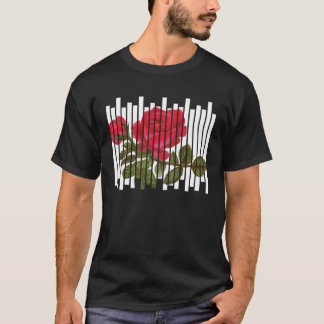 Gothic Roos Esthetische Grunge voor een Bloem en A T-shirt