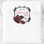 Gothic Roos Grunge Diamond Print Dank u Label (Tas)