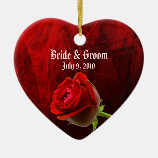 Gothic Roos Keepasous Wedding Ornament (Voorkant)