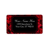 Gothic Roos Return Address Labels (Voorkant)