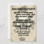 Gothic Roos Skull Invitation -  Halloween P Kaart (Voorkant)