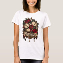 Gothic Roos & Waszegel Ontwerp Brieven Nooit Verzo