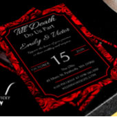  Gothic Roos Wedding Invitations Kaart