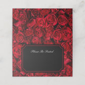 Gothic Roos Wedding Place Cards Plaatskaartje (Buitenkant ongevouwen)