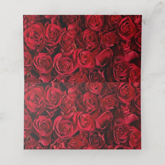 Gothic Roos Wedding Place Cards Plaatskaartje (Binnenkant ongevouwen)