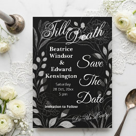 Gothic Rose Begonia Tot Zolang Ons de Dood Scheidt Save The Date