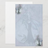 Gothic Rose Fairy Briefpapier door Molly Harrison (Voorkant / Achterkant)
