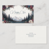 Gothic Rose Frame Moody Mountain Forest Visitekaartje (Voorkant / Achterkant)