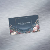 Gothic Rose Frame Starry Night Mountain Landscape Magnetisch Visitekaartje (Voorbeeld)