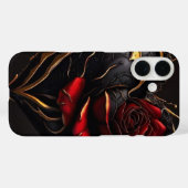 Gothic Rose Hart – Luxe Donkere Kunst Telefoonhoes Case-Mate iPhone Case (Achterkant (horizontaal))
