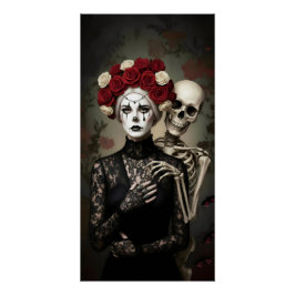 Gothic Rose Queen – Dark Romantic Art Perfect Poster