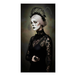 Gothic Rose Queen – Dark Romantic Art Perfect Poster