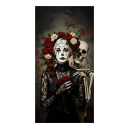 Gothic Rose Queen – Dark Romantic Art Perfect Poster