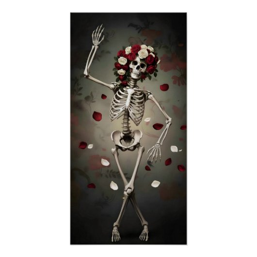 Gothic Rose Queen – Dark Romantic Art Perfect Poster (Voorkant)