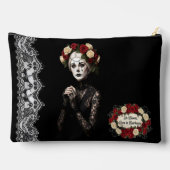 Gothic Rose Queen – Dark Romantic Art with Skeleto Etui (Achterkant)