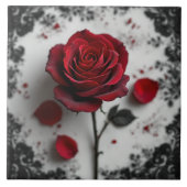Gothic Rose  Tegeltje (Voorkant)