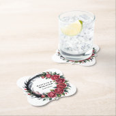 Gothic Rose Wedding Frame Kartonnen Onderzetters (Insitu)