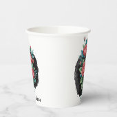 Gothic Rose Wedding Frame Papieren Bekers (Links)