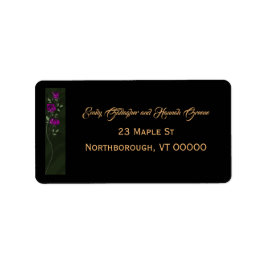 Gothic Roses Adreslabels Etiket