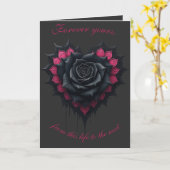 Gothic Roses Melancholic Elegance  Kaart (Gele Bloem)