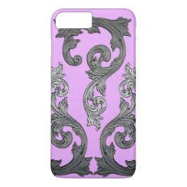 Gothic Roze en grijs elegant design Case-Mate iPhone Case