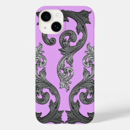 Gothic Roze en grijs elegant design Case-Mate iPhone Case