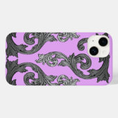 Gothic Roze en grijs elegant design Case-Mate iPhone Case (Achterkant (horizontaal))