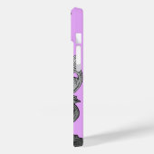 Gothic Roze en grijs elegant design Case-Mate iPhone Case (Achterkant / Links)
