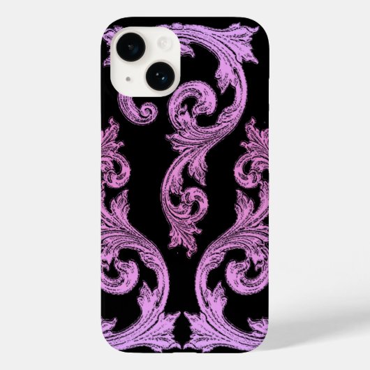 Gothic Roze en zwart elegant design Case-Mate iPhone Case (Achterkant)
