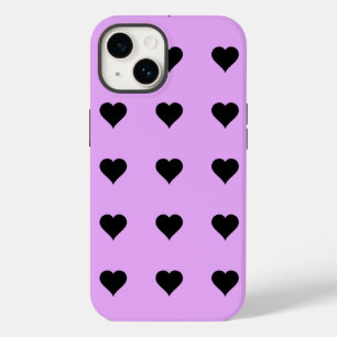 Gothic Roze en Zwart hartontwerp Case-Mate iPhone Case