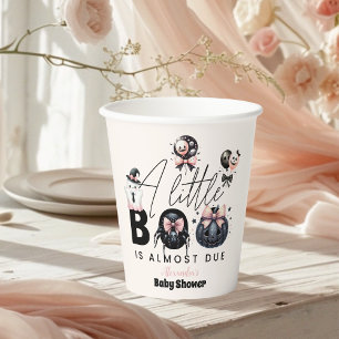Gothic Roze Halloween Baby Shower Papieren Bekers