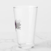 Gothic Roze Hart met Angel Wings Glass Cup Glas (Links)