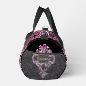 Gothic Roze Ornament met schedel Aangepast Plunjezak (Rechts)