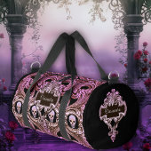 Gothic Roze Ornament met schedel Aangepast Plunjezak