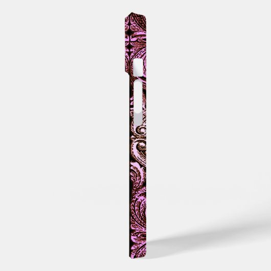 Gothic Roze Ornament met schedel Case-Mate iPhone Case (Achterkant / Links)