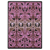 Gothic Roze Ornament met schedel Klembord (Achterkant)