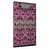 Gothic Roze Ornament met schedel Klembord (Rechts)