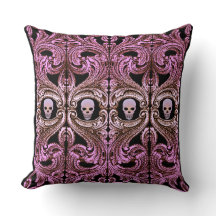 Gothic Roze Ornament met schedel