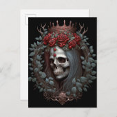Gothic Rozen Kroongothiek Briefkaart (Voorkant / Achterkant)