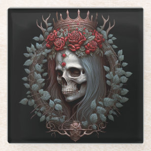 Gothic Rozen Kroongothiek Glazen Onderzetter
