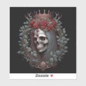 Gothic Rozen Kroongothiek Sticker (Vel)
