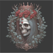 Gothic Rozen Kroongothiek Sticker (Voorkant)