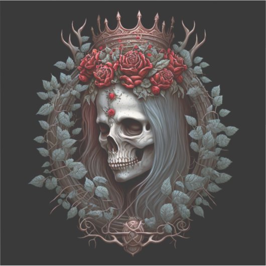 Gothic Rozen Kroongothiek Sticker (Voorkant)