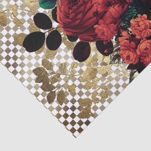 Gothic Rozen Tissue Paper Tissuepapier (Detail)