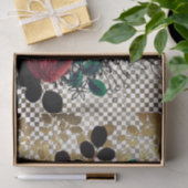 Gothic Rozen Tissue Paper Tissuepapier (Geschenk)