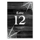 Gothic Rustic Halloween Wedding Kaart (Voorkant)