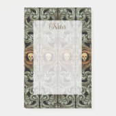 Gothic Sage Green Ornaming with Skull Post-it® Notes (Voorkant)