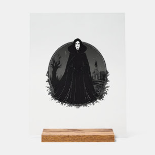 Gothic Salem Witch bij middernacht Acryl Bord
